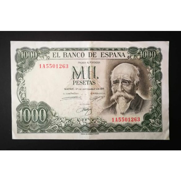 Spain 1000 Pesetas 1971 F+