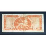 Etiópia 5 Dollars 1966 F