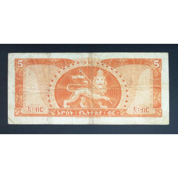 Etiópia 5 Dollars 1966 F