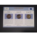 EU 2 Euro set of 3 Unc  Portugal 2009, Spain 2007, France 2008
