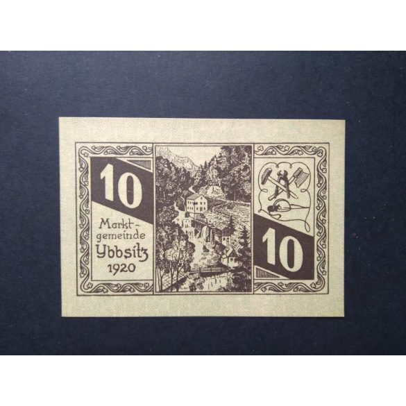 Ausztria 10 Heller 1920 Unc Ybbsitz