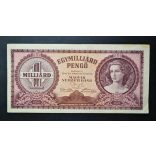 Hungary 1 billion Pengő 1946 VF