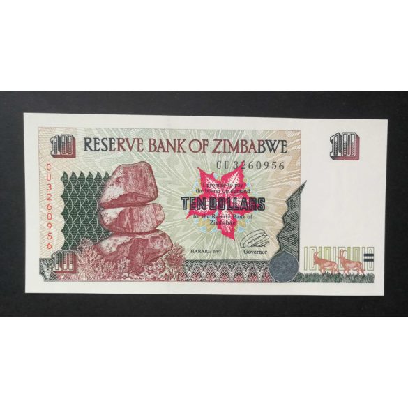 Zimbabwe 10 Dollars 1997 UNC