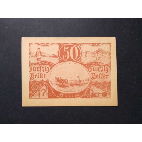 Ausztria 50 Heller 1920 Unc Untergaisbach 