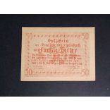 Austria 50 Heller 1920 Unc Untergaisbach 