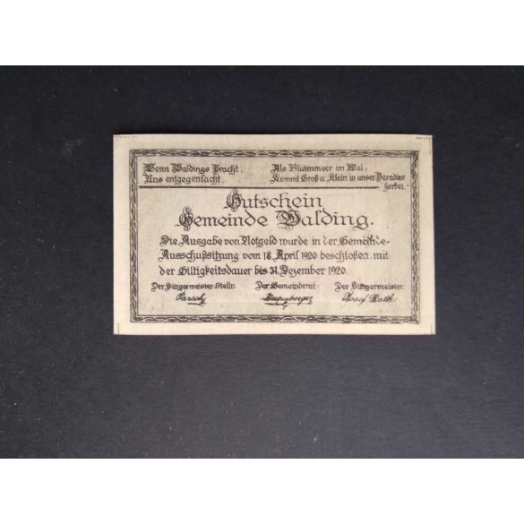 Austria 10 Heller 1920 Unc Walding