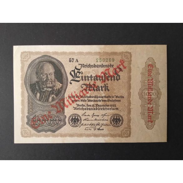 Germany 1 milliarden Mark 1922 aUNC