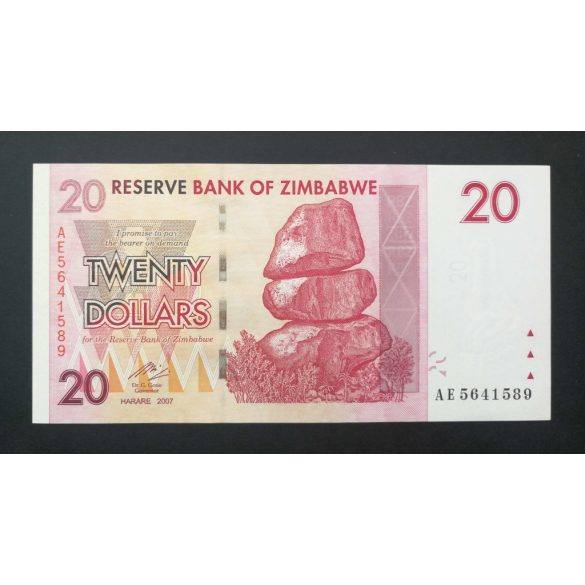 Zimbabwe 20 Dollars 2007 UNC