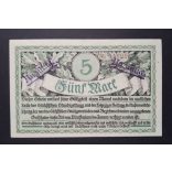 Germany 5 Mark Rochlitz 1918 Unc- 