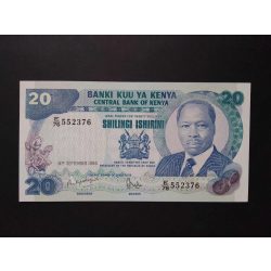 Kenya 20 Shillings 1986 Unc