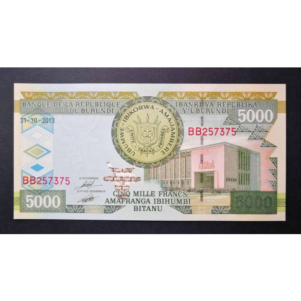 Burundi 5000 Francs 2013 Unc 