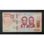 Burundi 10000 Francs 2022 Unc 