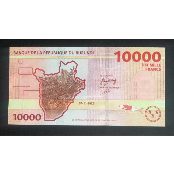 Burundi 10000 Francs 2022 Unc 