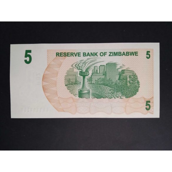 Zimbabwe 5 Dollars 2006 UNC