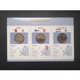 EU 2 Euro 3 db-os emlékérme szett Unc
