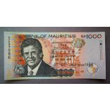 Mauritius 1000 Rupees 2017 Unc