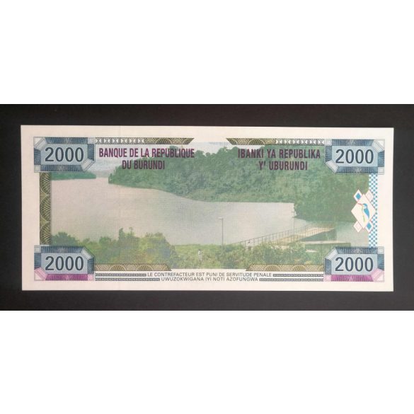 Burundi 2000 Francs 2001 UNC