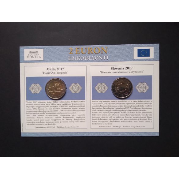 EU 2 Euro set of 2 pcs commemorative coins Unc