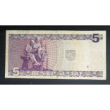 Lithuania 5 Litai 1993 F