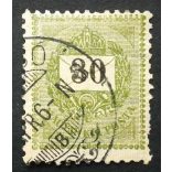 Hungary 1899 Letter, black cipher 30 kr. perf. 12 : 11 3/4 used