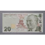 Turkey 20 Lira 2022 UNC