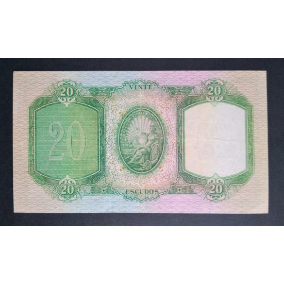 Portugália 20 Escudos 1951 VF-