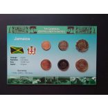 Jamaica traffic coin series 6 values ​​1996-2006 in blister