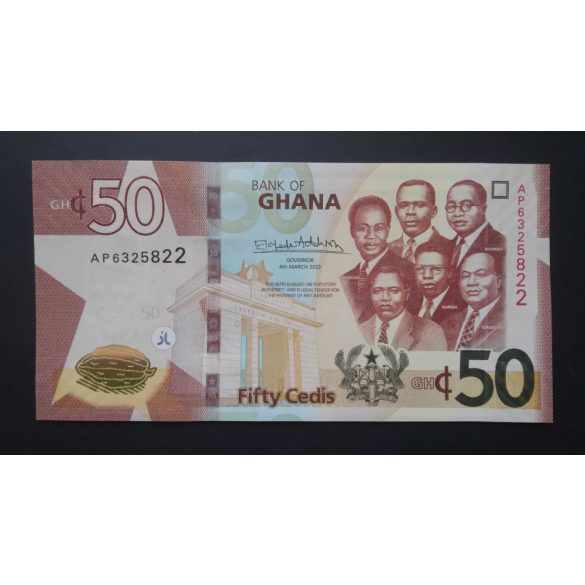 Ghana 50 Cedis 2022 Unc