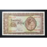 Luxembourg 20 Francs 1943 VF