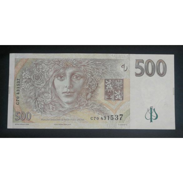 Czech Republic 500 Korun 1997 VF+