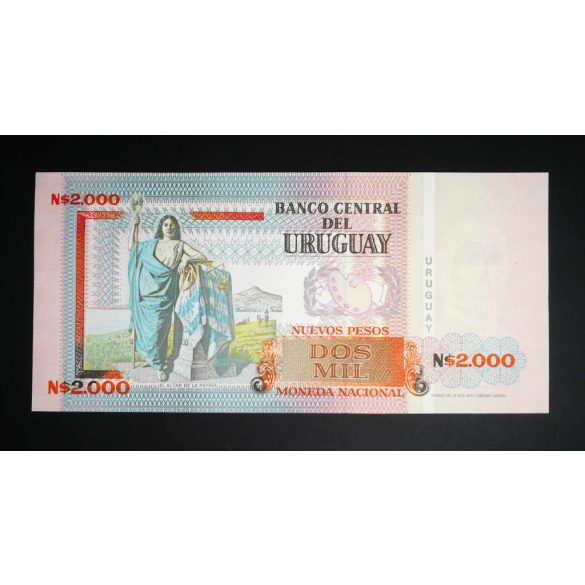 Uruguay 2000 Pesos 1989 UNC