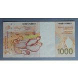 Belgium 1000 Francs 1997 VF