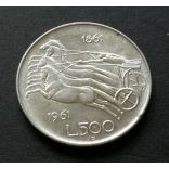 Italy 500 Lire 1961 11 g silver