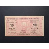 Austria 10 Heller 1920 Unc Hohenberg