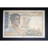Madagascar 100 Francs 1950 P-46a F
