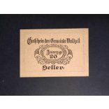 Austria 20 Heller 1920 Unc Waldzell 