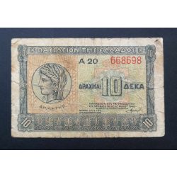 Görögország 10 Drahma 1940 F-