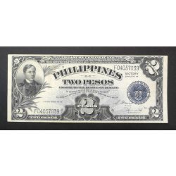 Philippines 2 Pesos 1944 Victory overprint VF