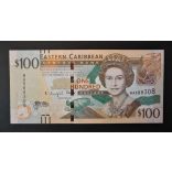 Kelet-karibi Államok 100 Dollars 2015 UNC