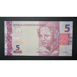Brazil 5 Reais 2010 Unc 