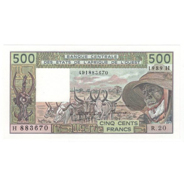 West African States Niger 500 Francs 1989 UNC