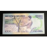 Sao Tome and Principe 1000 Dobras 1993 UNC 