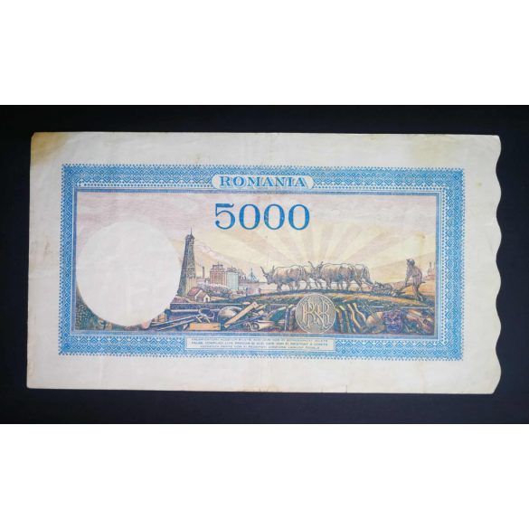 Romania 5000 Lei 1943 F+