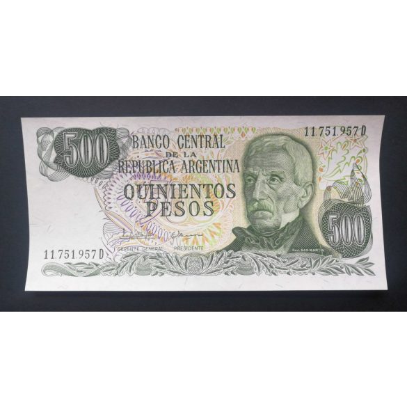 Argentína 500 Pesos 1982 UNC-