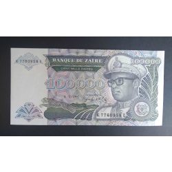 Zaire 100000 Zaires 1992 UNC