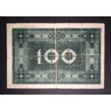 Németország 100 Mark Bremen 1922 VG+