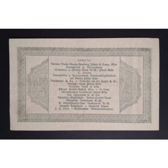 Germany 2 Million Mark Köln 1923 XF+ 