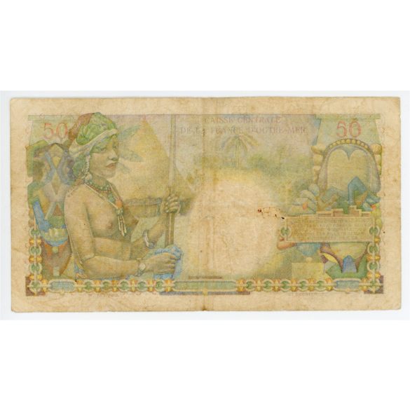 French Equatorial Africa 50 Francs 1947 VG+