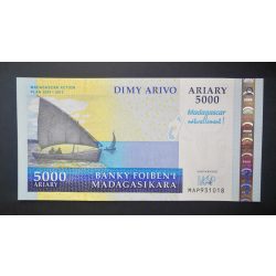 Madagaszkár 5000 Ariary 2008 UNC Emlékbankjegy