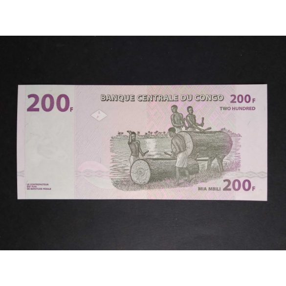 Congo 200 Francs 2022 Unc